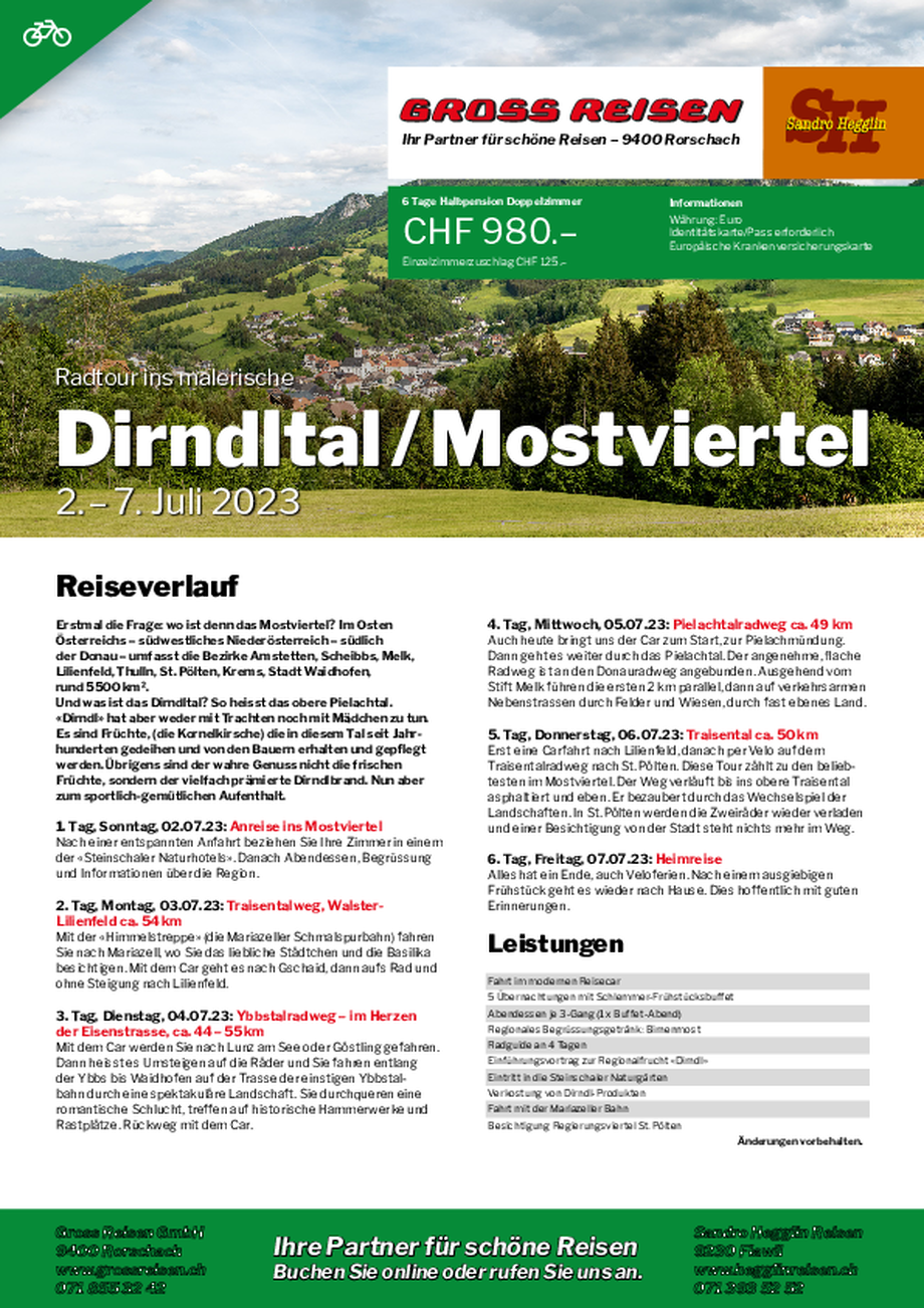 Mostviertel – Im Garten Österreichs Voralpen: liebliche Kulturlandschaften und regionale Kulinarik